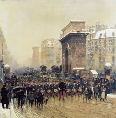 El regimiento que pasa, 1875 de Jean Baptiste Edouard Detaille