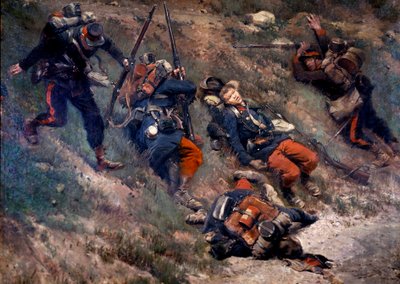 Guerra de 1870: La batalla de Champigny, 30/11/1870 de Jean Baptiste Edouard Detaille