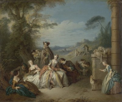 Fiesta galante en un paisaje
Compañía galante en un paisaje de Jean Baptiste François Pater