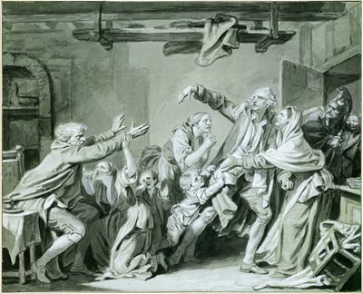 Un padre maldice a su hijo desagradecido de Jean Baptiste Greuze