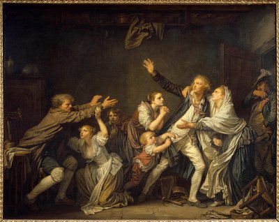 Un padre niega a su hijo obligado a dejar el hogar familiar de Jean Baptiste Greuze