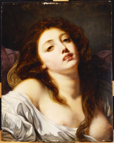 Una joven, busto de Jean Baptiste Greuze