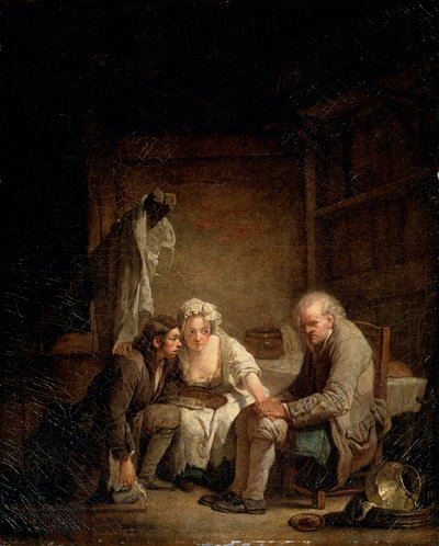 Hombre ciego engañado, c1755 de Jean Baptiste Greuze