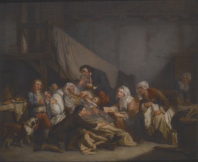 Muerte de un anciano (óleo sobre lienzo) de Jean Baptiste Greuze