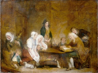 Adoración familiar, c.1800 (óleo sobre lienzo) de Jean Baptiste Greuze