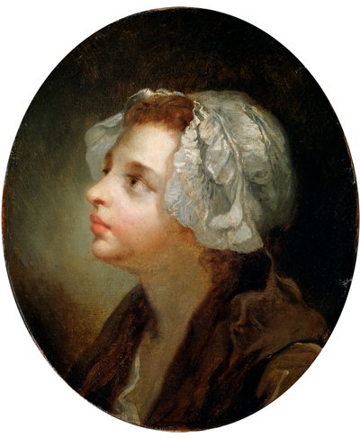 Cabeza de una Chica, siglo XVIII de Jean Baptiste Greuze