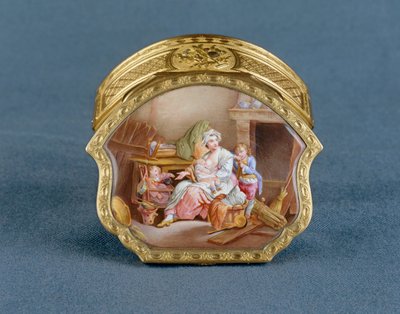 Jean-Marie TironSnuffbox: " La Scilencia o La Buena Madre " según J. -B. Greuze1766-1767 ... de Jean Baptiste Greuze