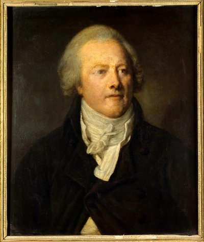 Retrato de Armand Gensonné (1758 - 1793) miembro de la asamblea legislativa de la convención. Pintura de Jean-Baptiste Greuze (1725-1805) de Jean Baptiste Greuze
