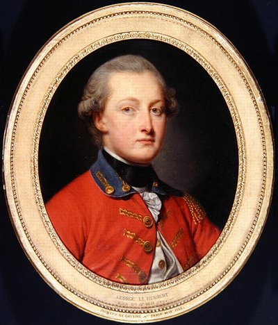 Retrato de George Augustus Herbert, c.1780 de Jean Baptiste Greuze