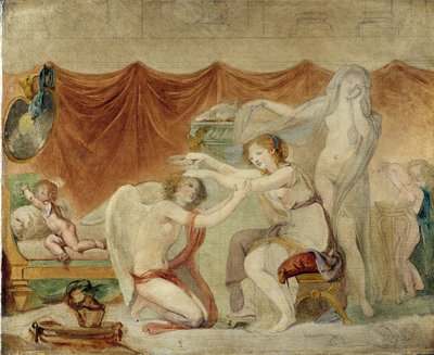 Psique coronando al Amor de Jean Baptiste Greuze