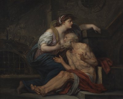 Simón y Pero, Caridad Romana, c.1767 de Jean Baptiste Greuze
