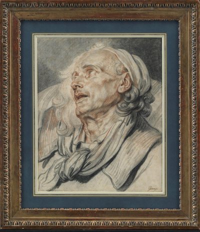 Estudio de la cabeza del cordero de Jean Baptiste Greuze
