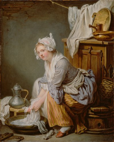 La lavandera, 1761 de Jean Baptiste Greuze