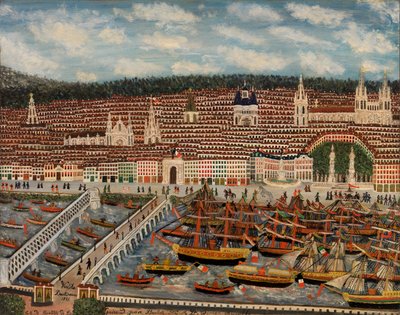 Vista de Burdeos, 1884 de Jean Baptiste Guiraud