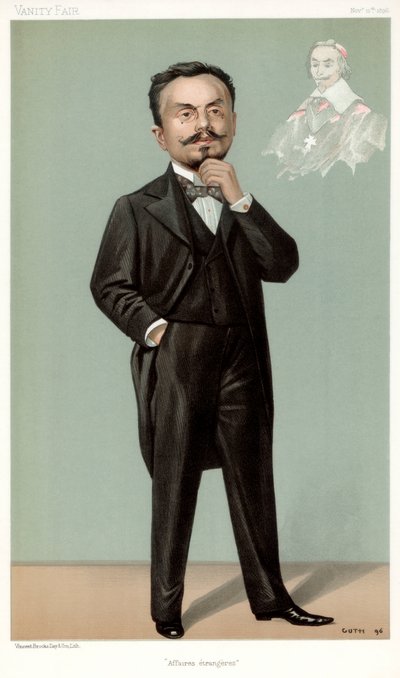 Affaires Etrangeres, Gabriel Hanotaux, estadista francés, 1896 de Jean Baptiste Guth