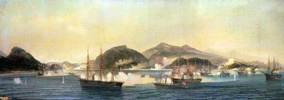 La segunda batalla de Shimonoseki, 5 de septiembre de 1864, 1868 de Jean Baptiste Henri Durand Brager