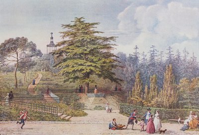El laberinto del museo en París en 1794 de Jean Baptiste Hilair