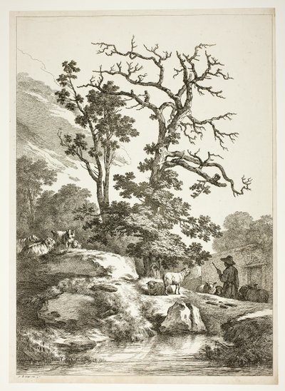 Escena bucólica de Jean Baptiste Huet