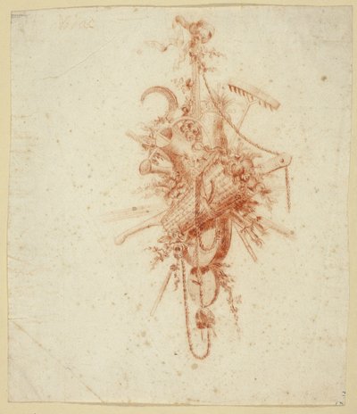 Diseño para trofeos con herramientas de jardinería de Jean Baptiste Huet