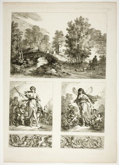 Placa 22 de 38 de Oeuvres de J. B. Huet de Jean Baptiste Huet