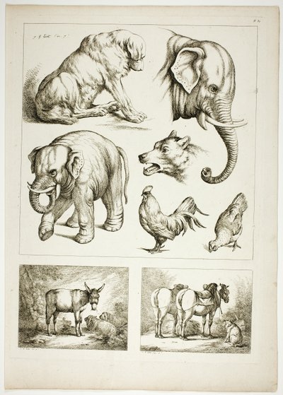 Lámina 32 de 38 de Oeuvres de J. B. Huet de Jean Baptiste Huet
