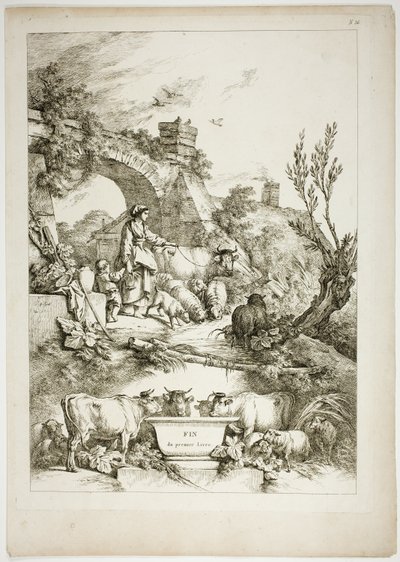 Placa 36 de 38 de Oeuvres de J. B. Huet de Jean Baptiste Huet