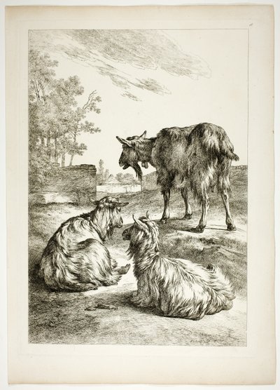 Lámina dieciocho de 38 de Oeuvres de J. B. Huet de Jean Baptiste Huet