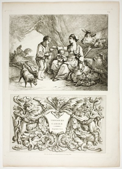 Placa trece de 38 de Oeuvres de J. B. Huet de Jean Baptiste Huet