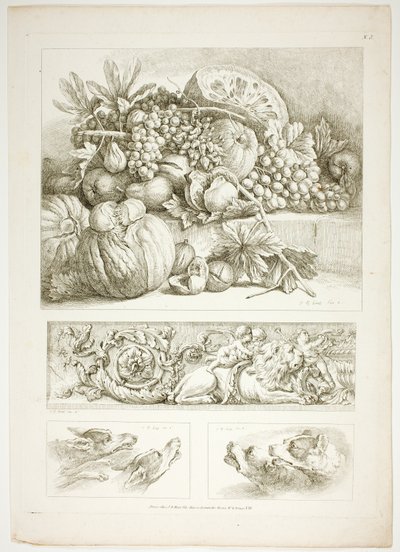 Placa tres de 38 de Oeuvres de J. B. Huet de Jean Baptiste Huet
