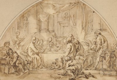 Estudio para La Última Cena, c.1792 de Jean Baptiste Huet