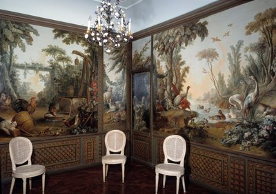 Vista del salón Demarteau decorado por Jean Baptiste Huet (1745-1811) de Jean Baptiste Huet
