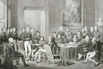 Participantes en el Congreso de Viena en 1814-1815 de Jean Baptiste Isabey