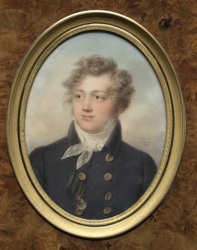 Retrato de un Hombre, posiblemente Alejandro I, Emperador de Rusia, 1814 de Jean Baptiste Isabey