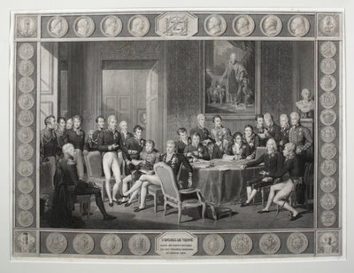 El Congreso de Viena, 1815 de Jean Baptiste Isabey