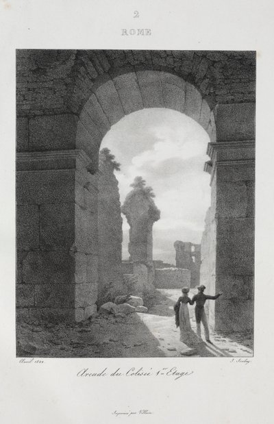 Viaje a Italia en 1822, 1833 de Jean Baptiste Isabey