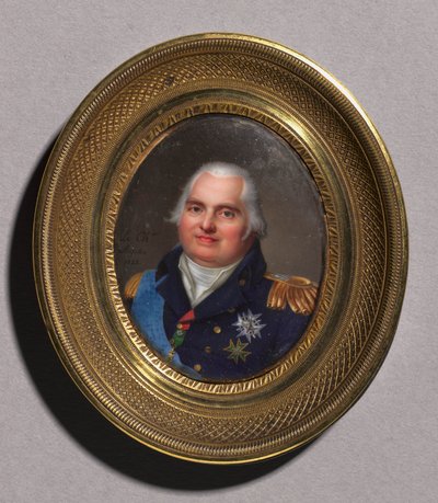 Retrato de Luis XVIII de Jean Baptiste Jacques Augustin