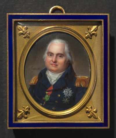 Retrato de Luis XVIII, c. 1822 de Jean Baptiste Jacques Augustin