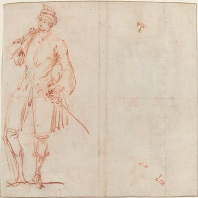 Un actor cómico vestido como un caballero [recto] de Jean Baptiste Joseph Pater