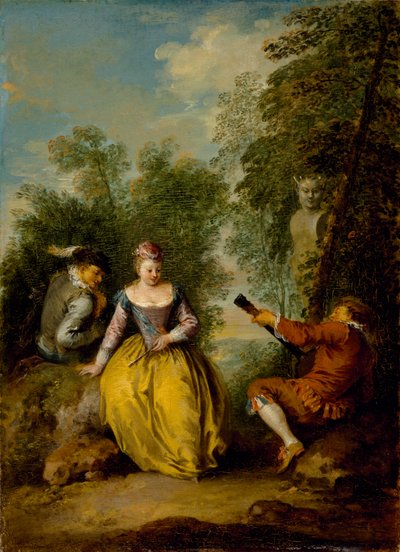 Un concierto pastoral, c.1725 de Jean Baptiste Joseph Pater
