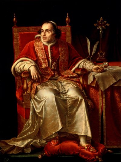 Retrato del Papa Pío VII, 1817 de Jean Baptiste Joseph Wicar