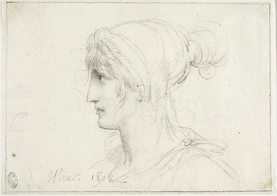 Perfil de una mujer de Jean Baptiste Joseph Wicar
