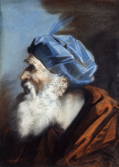 Una Cabeza de José de Arimatea, Mirando a la Izquierda de Jean Baptiste Jouvenet