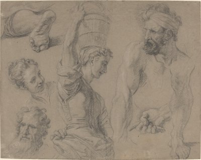 Estudio para la pesca milagrosa (?) de Jean Baptiste Jouvenet