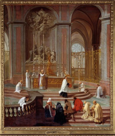 La Misa del Canon de La Porte o el Altar Mayor de Notre-Dame de París de Jean Baptiste Jouvenet