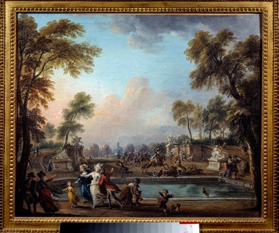 La carga del Príncipe de Lambesc en el Jardín de las Tullerías el 12 de julio de Jean Baptiste Lallemand