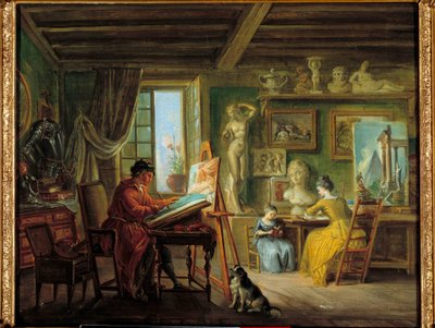 El taller del pintor de Jean Baptiste Lallemand