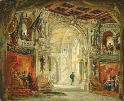 Hamlet, Acto I, 1884 de Jean Baptiste Lavastre