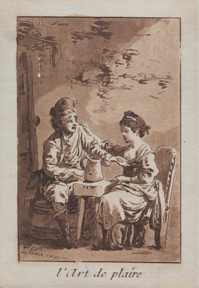 El arte de agradar, 1771 de Jean Baptiste Le Prince