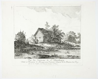 Ver cerca de San Petersburgo de Jean Baptiste Le Prince
