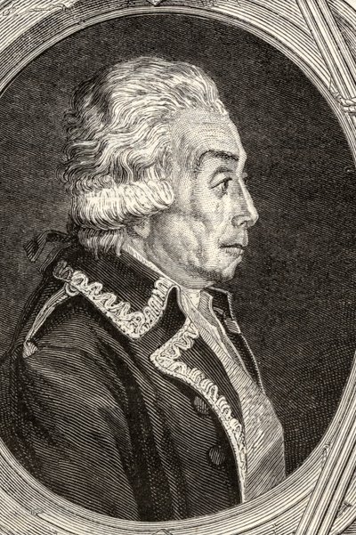 Conde Nicolas Luckner, grabado por Pannemaker-Ligny, de 